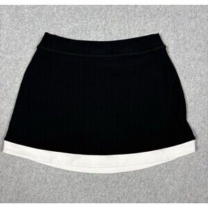 Abercrombie & Fitch YPB sculptLUX High Rise Lined Skirt Black White Size Small